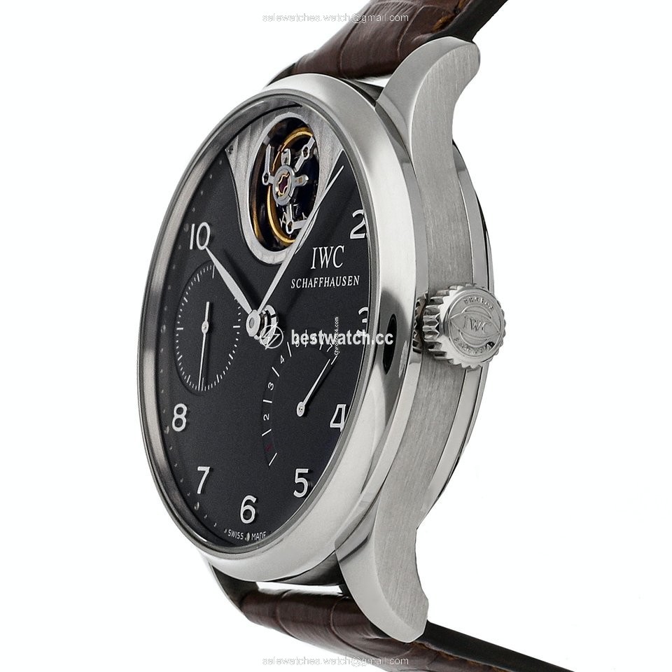 IWC Portuguese Tourbillon Mens watch Unisex Automatic White gold IW5042-07 3