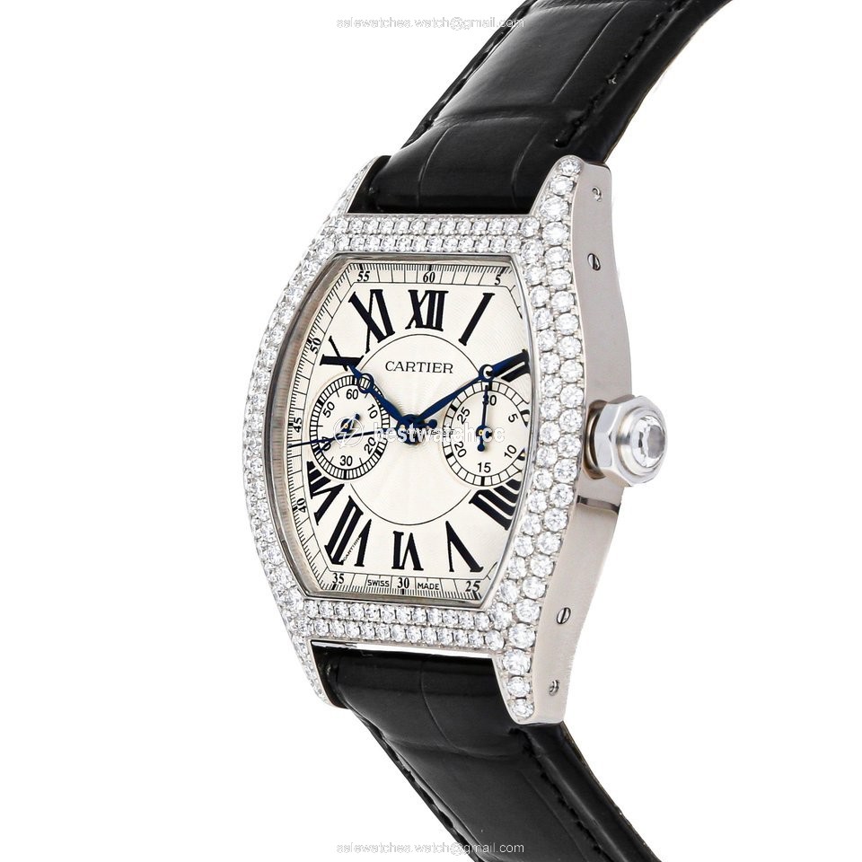 IMG_9086 Cartier Tortue Womens watch Manual winding White gold WA506351 3