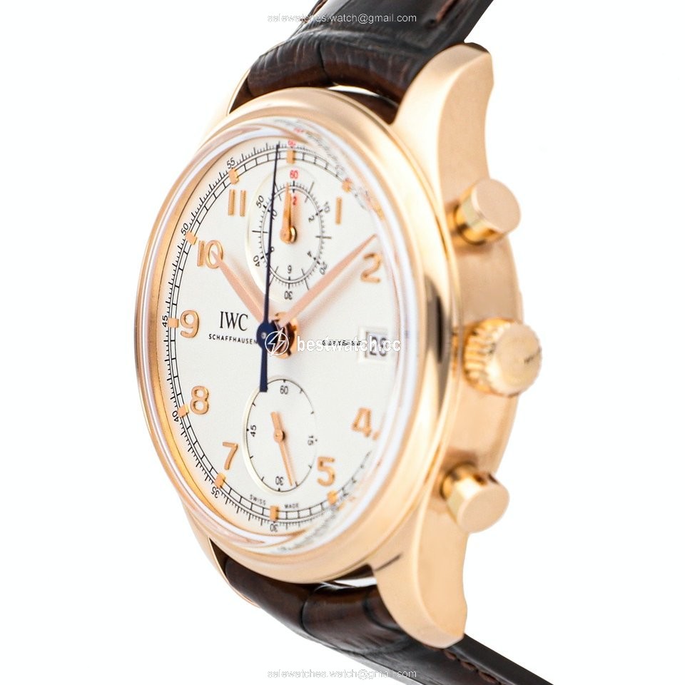 IMG_9086 IWC Portuguese Chronograph Mens watch Unisex Automatic Rose gold IW3904-02 3