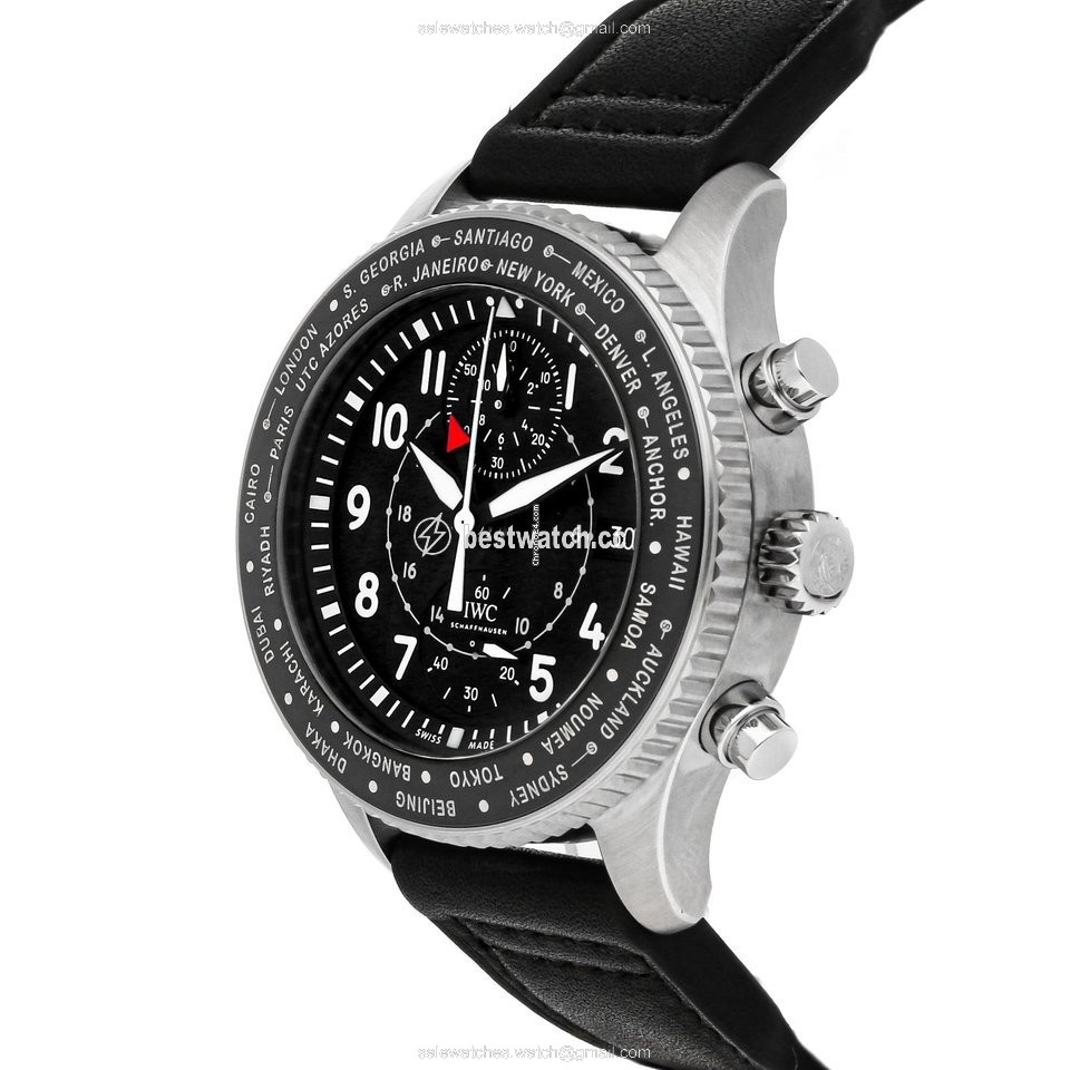 IMG_9086 IWC Pilot Chronograph Mens watch Unisex Automatic Steel IW3950-01 3