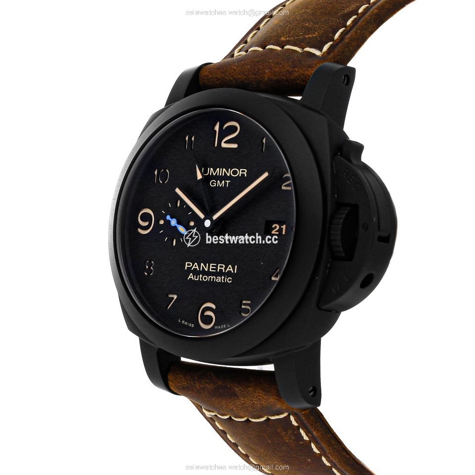 IMG_9086 Panerai Luminor 1950 3 Days GMT Automatic Mens watch Unisex Automatic Ceramic PAM01441 3
