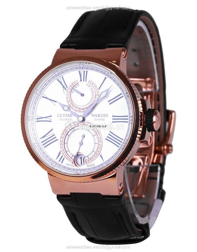 IMG_9086 Ulysse Nardin Marine Mens watch Unisex Automatic Rose gold 1182-160-3 490 3
