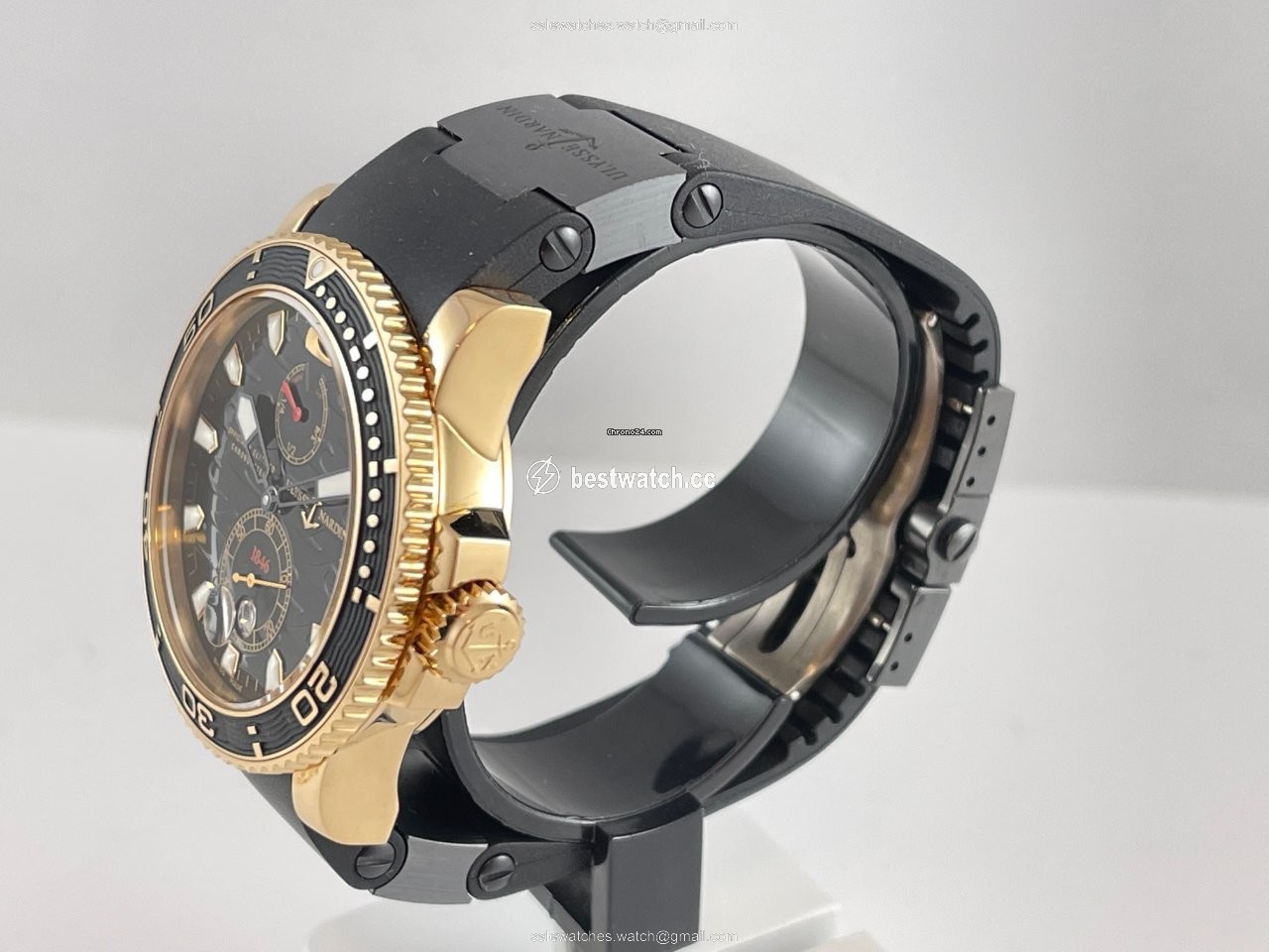 IMG_9086 Ulysse Nardin Maxi Marine Diver Mens watch Unisex Automatic Rose gold 266-37 3