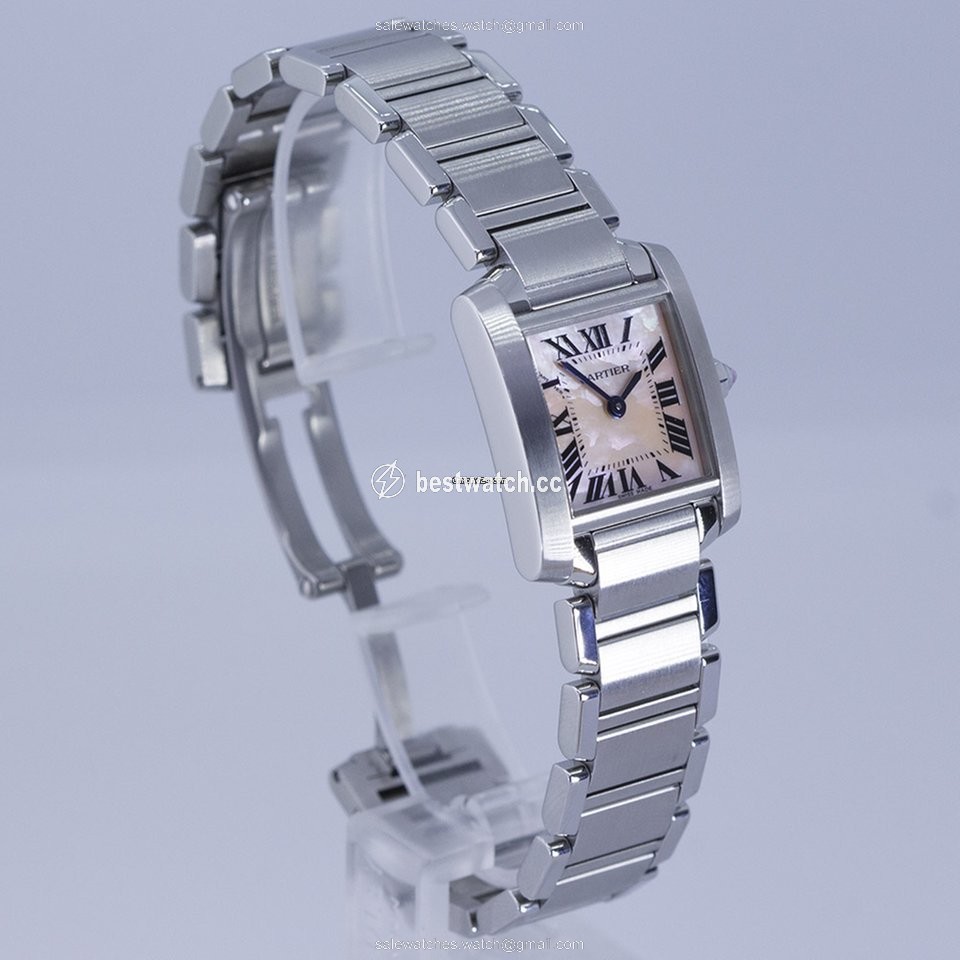 IMG_9086 Cartier Tank Francaise Womens watch Quartz Steel W51028Q3 3