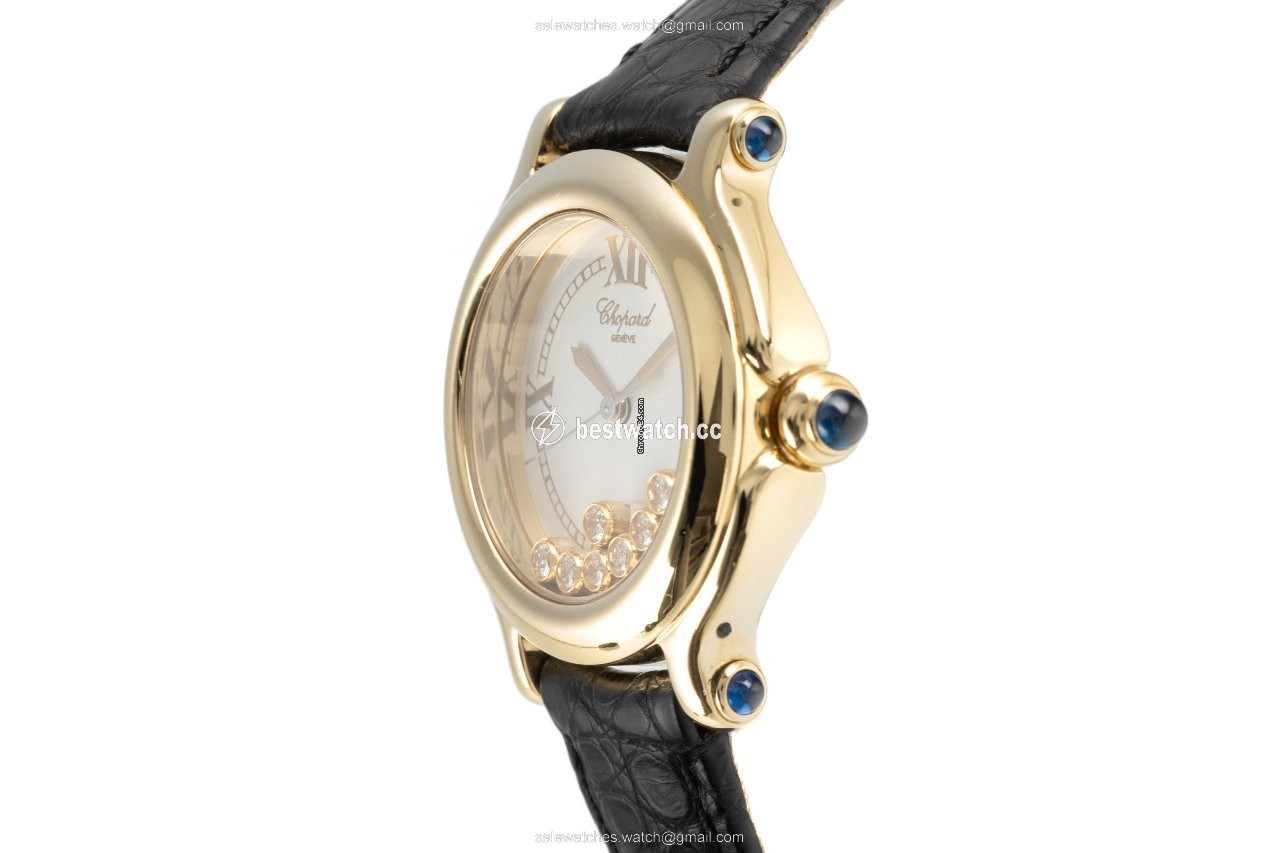 IMG_9086 Chopard Happy Sport Womens watch Quartz Yellow gold 27 6137.23 3
