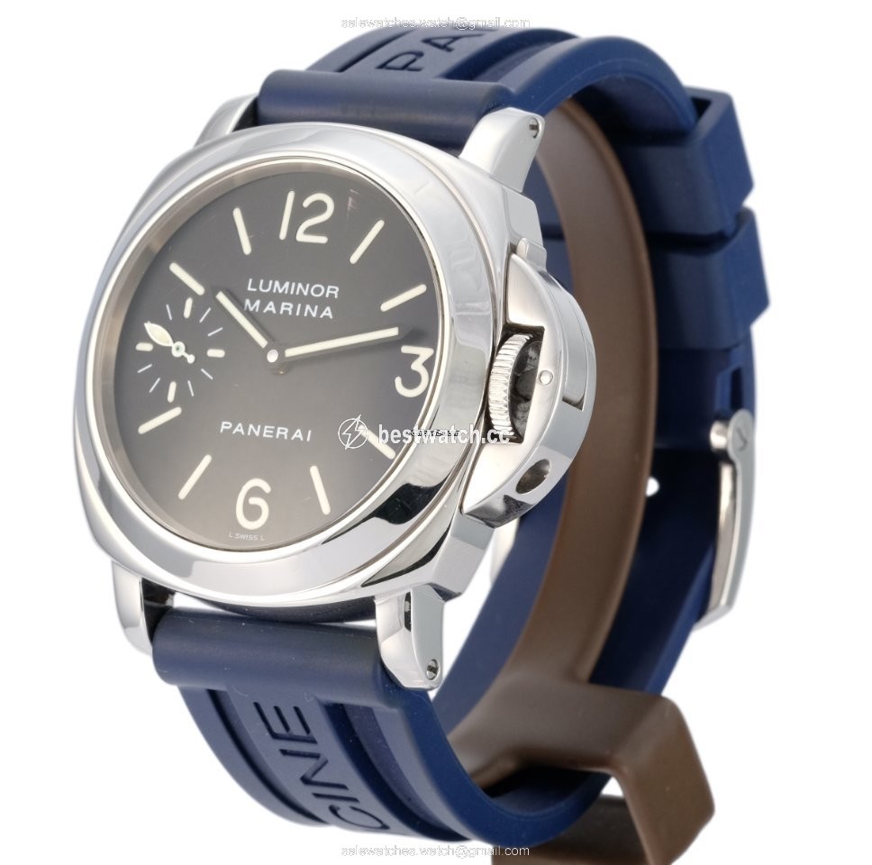 IMG_9086 Panerai Luminor Marina Mens watch Unisex Manual winding Steel PAM 00001 3