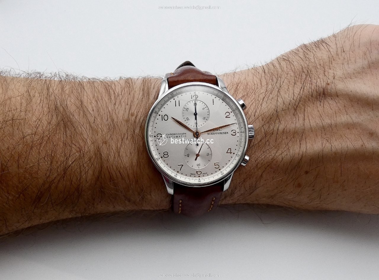 IMG_9086 IWC Portuguese Chronograph Steel IW3714001 3