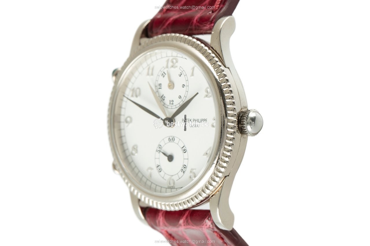 IMG_9086 Patek Philippe Travel Time Womens watch Automatic White gold 4864 3