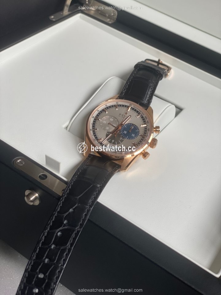 IMG_9086 Zenith El Primero Chronomaster Mens watch Unisex Automatic Rose gold 18.2043.400 69.C494 3