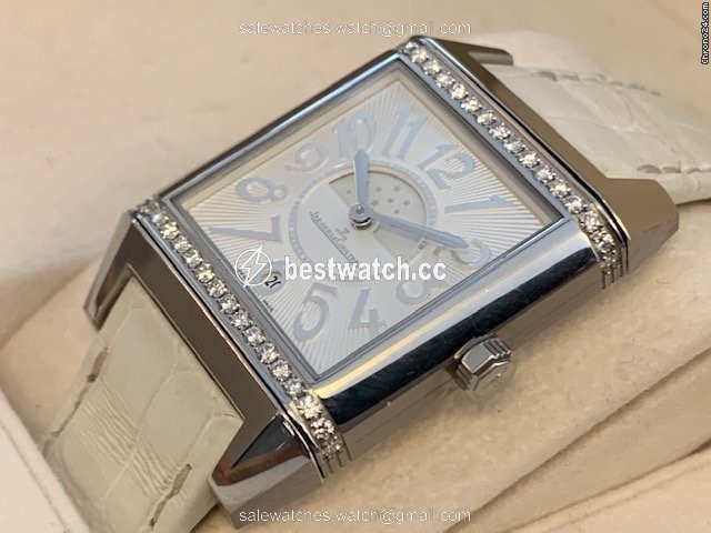 IMG_9086 Jaeger-LeCoultre Reverso Squadra Lady Duetto Womens watch Automatic Steel 705.84.20 3