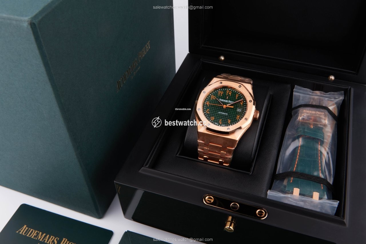 IMG_9086 Audemars Piguet Royal Oak Mens watch Unisex Automatic Rose gold 15409OR.OO.1220.OR.01 3
