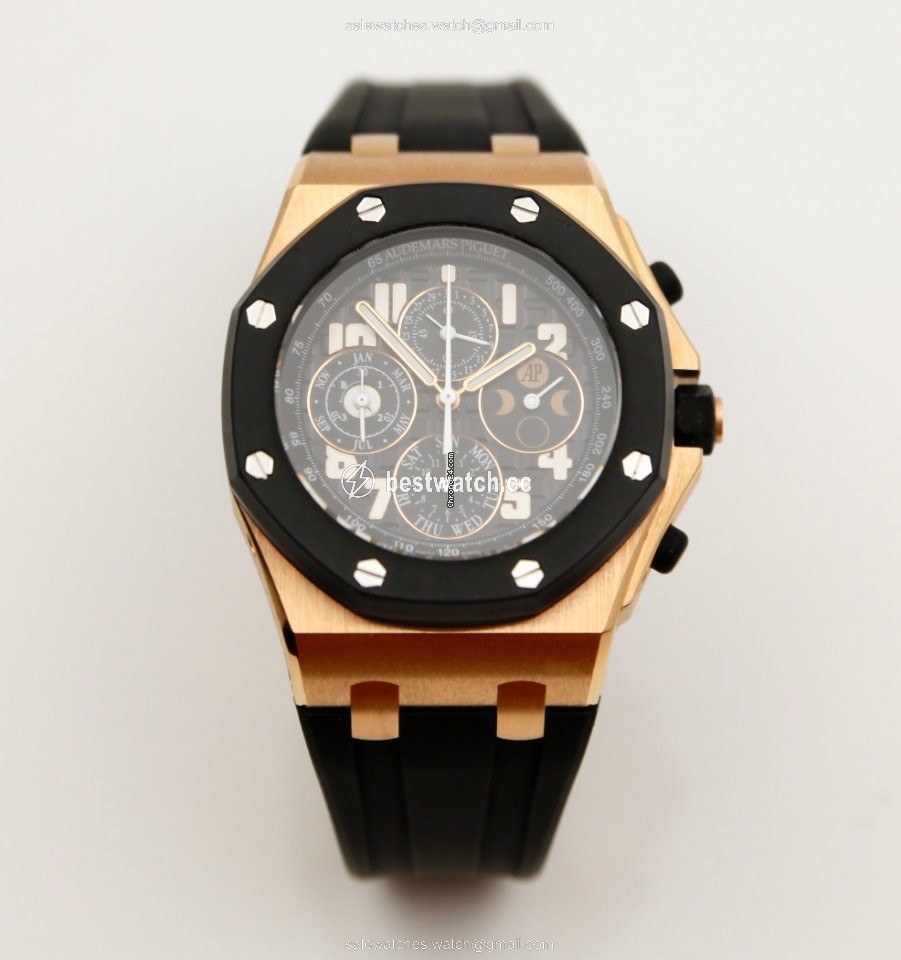 IMG_9086 Audemars Piguet Royal Oak Offshore Mens watch Unisex Automatic Rose gold 26262OK.00.D002CA.01 3