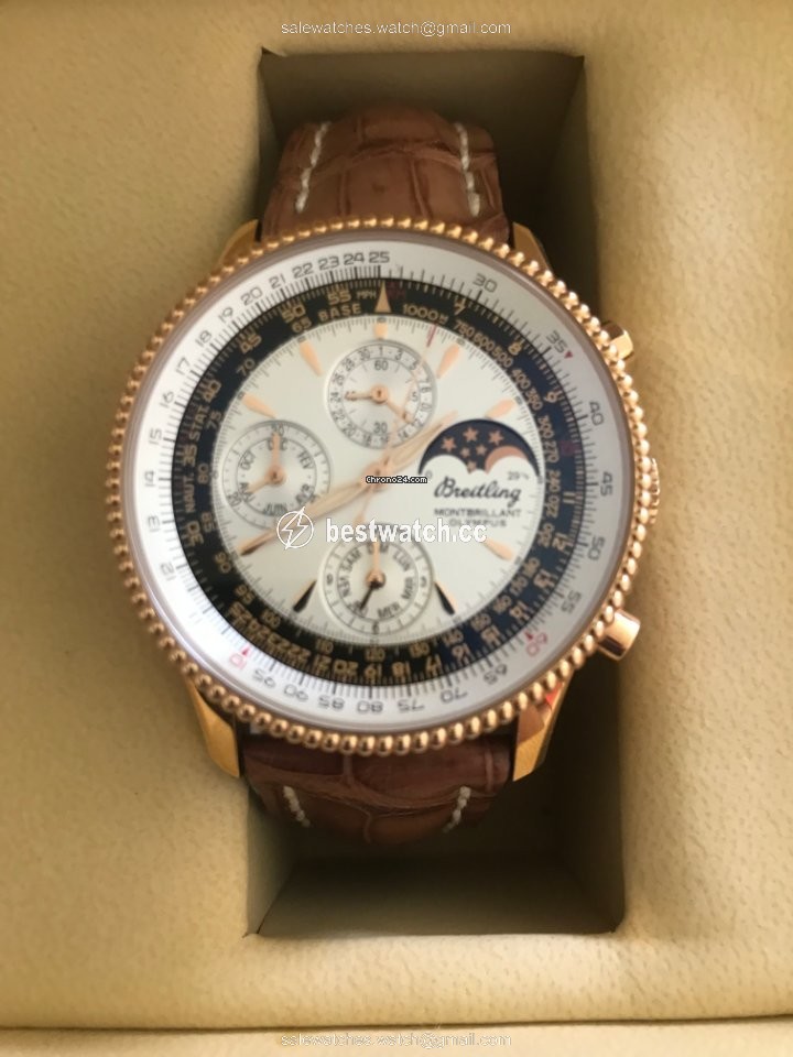 IMG_9086 Breitling Montbrillant Olympus Mens watch Unisex Automatic Rose gold R19350 3