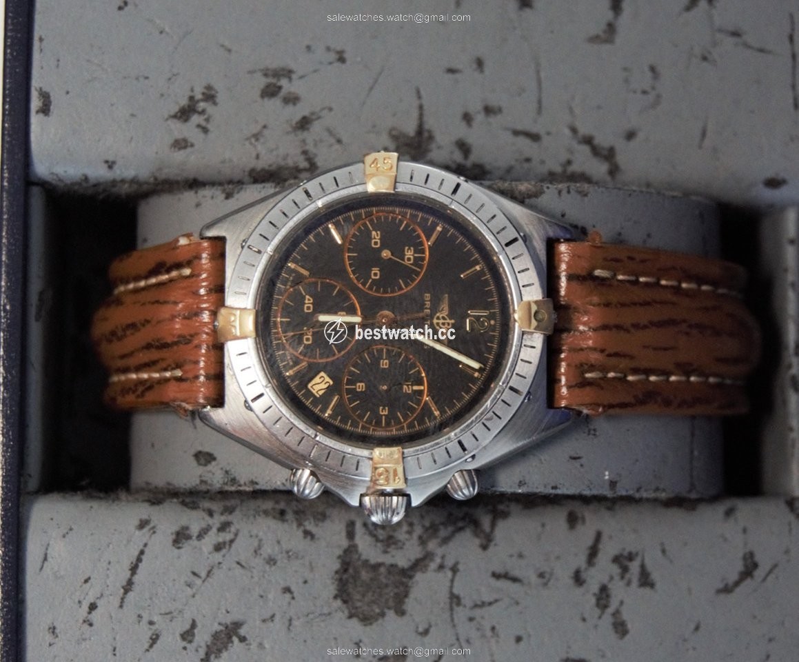 IMG_9086 Breitling Chronomat Mens watch Unisex Quartz Gold Steel 80350 3