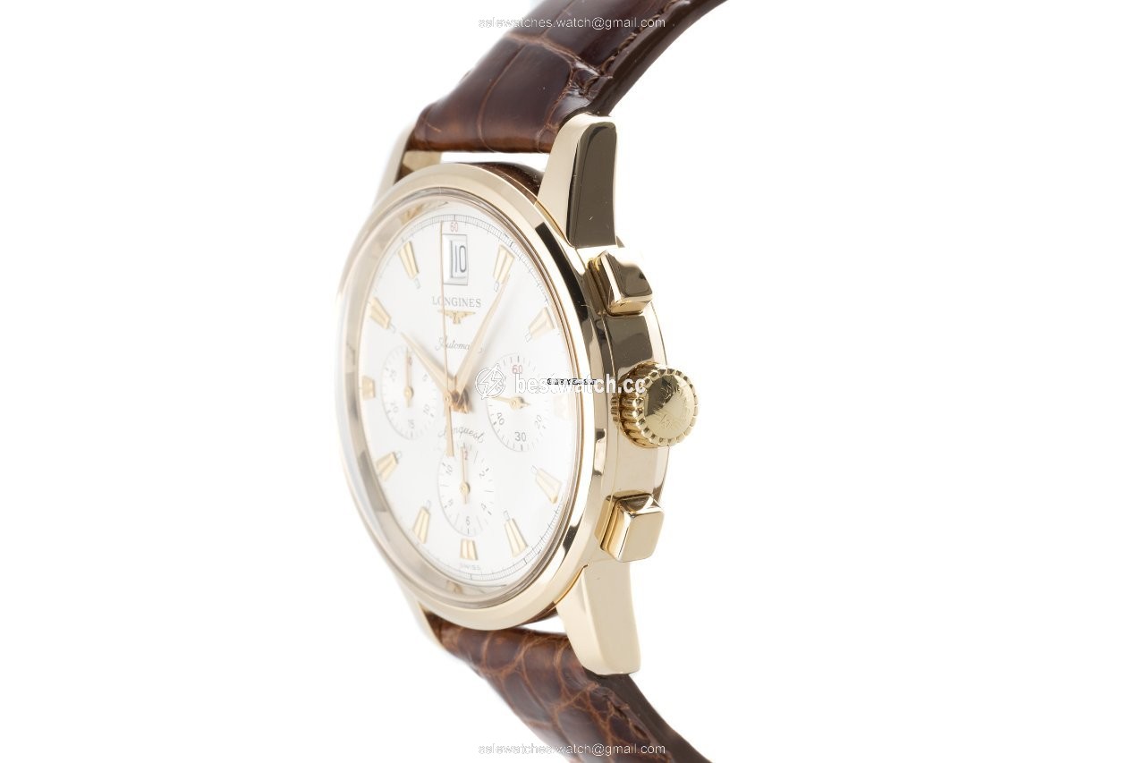 Longines Conquest Heritage Mens watch Unisex Automatic Red gold L1.641.8 3