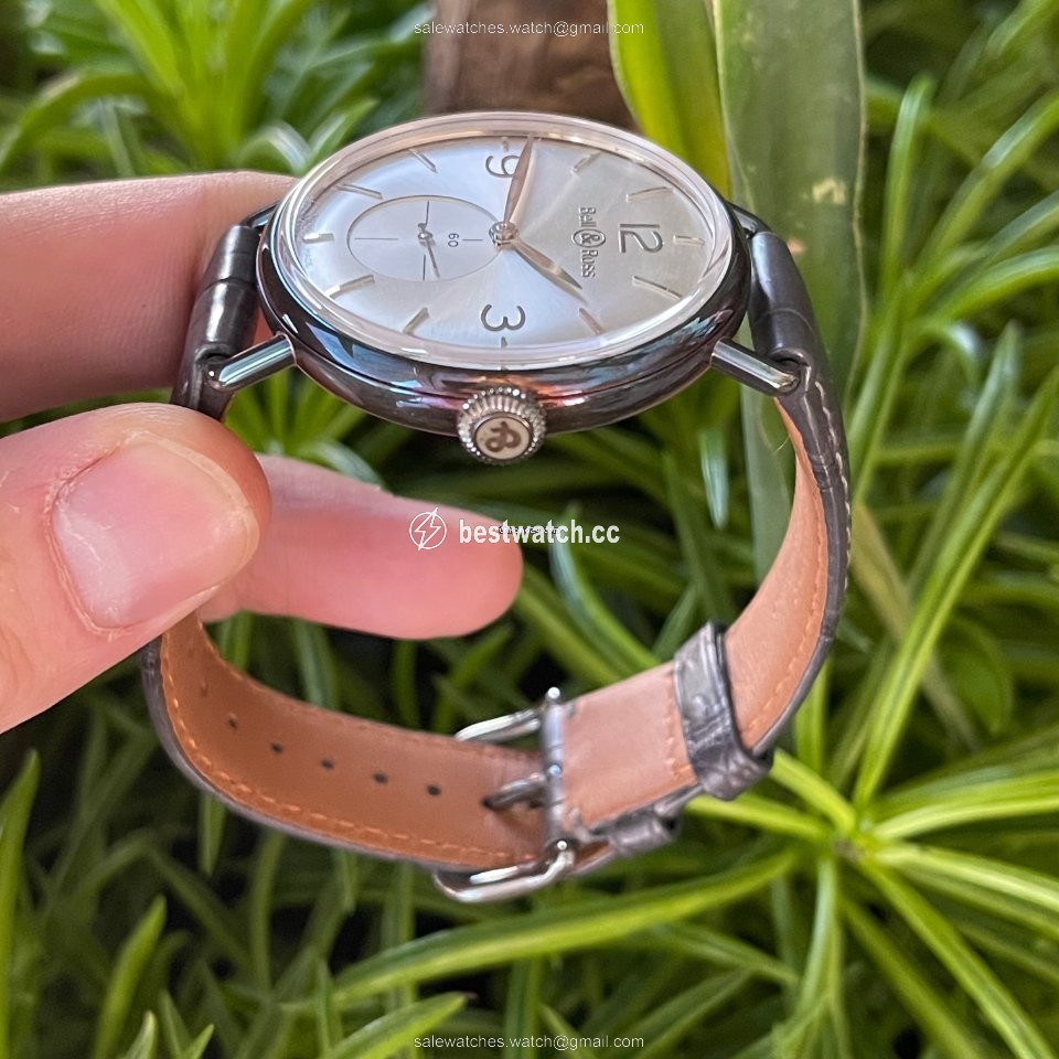 IMG_9086 Bell & Ross Vintage Mens watch Unisex Manual winding Silver BRWW1-70-AG 3