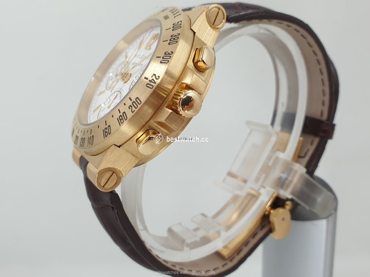Bulgari Diagono Mens watch Unisex Automatic Yellow gold CH 40 G TA RA 3