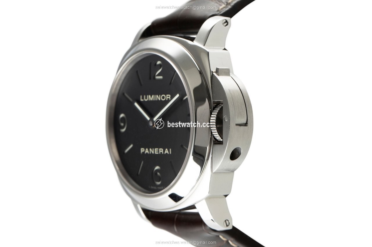 IMG_9086 Panerai Luminor Base Mens watch Unisex Manual winding Steel PAM112 3