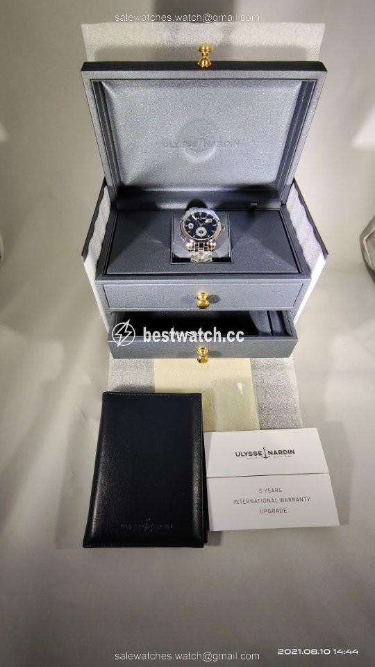 IMG_9086 Ulysse Nardin Dual Time Mens watch Unisex Automatic Steel 3343-126LE-7 93 3