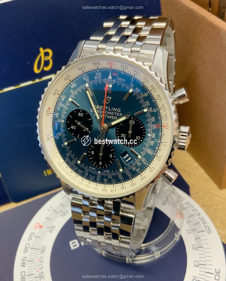 IMG_9086 Breitling Navitimer 1 B01 Chronograph 43 Mens watch Unisex Automatic Steel AB0121211C1A1 3