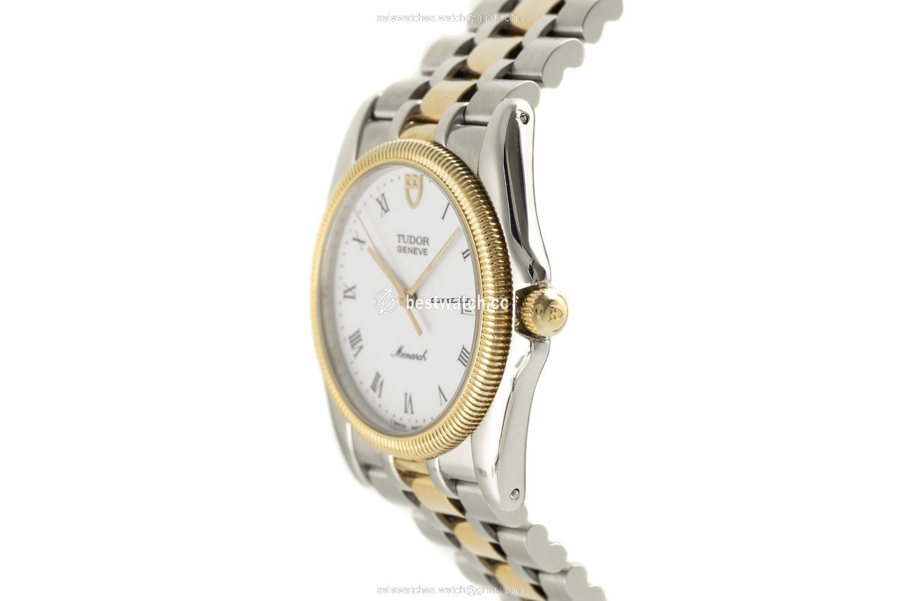 IMG_9086 Tudor Monarch Mens watch Unisex Quartz Gold Steel 15633 3