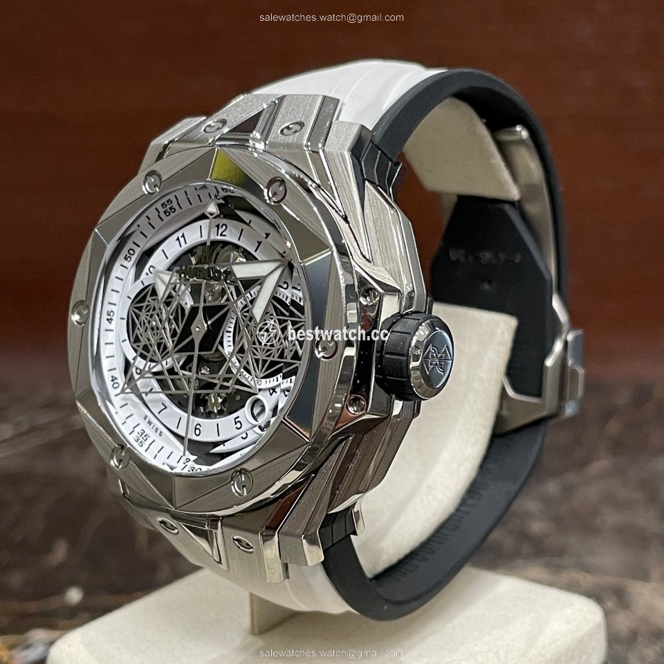 IMG_9086 Hublot Big Bang Sang Bleu Mens watch Unisex Titanium 418.NX.2001.RX.MXM20 3