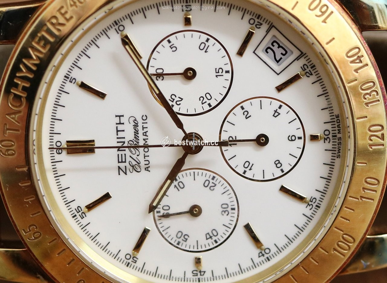 IMG_9086 Zenith El Primero Mens watch Unisex Automatic Yellow gold 30-0360-400 3