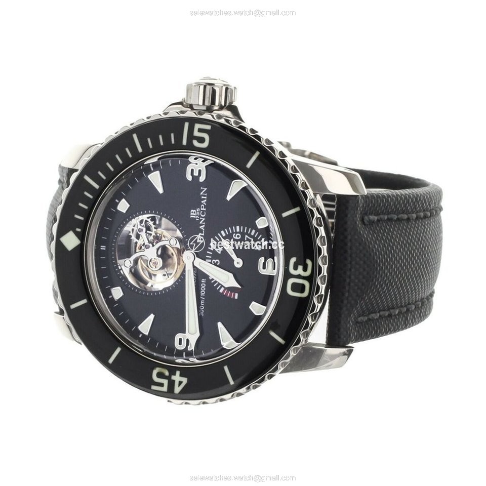 IMG_9086 Blancpain Fifty Fathoms Mens watch Unisex Automatic White gold 5025-1530-52-A 3