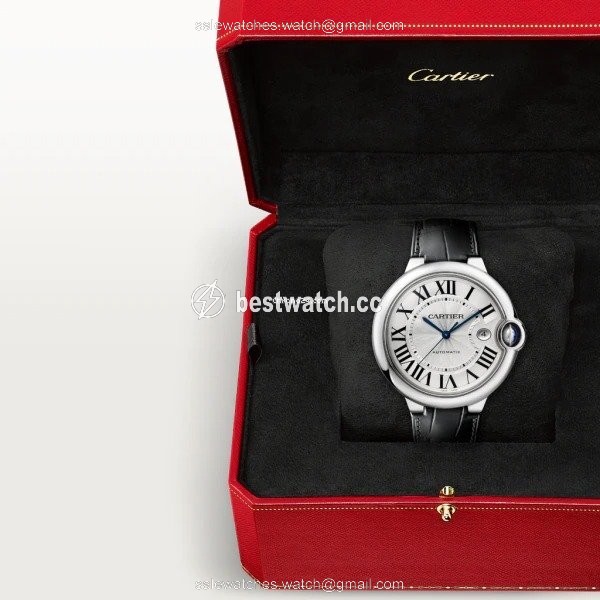 IMG_9086 Cartier Ballon Bleu 42mm Mens watch Unisex Automatic Steel W69016Z4 3