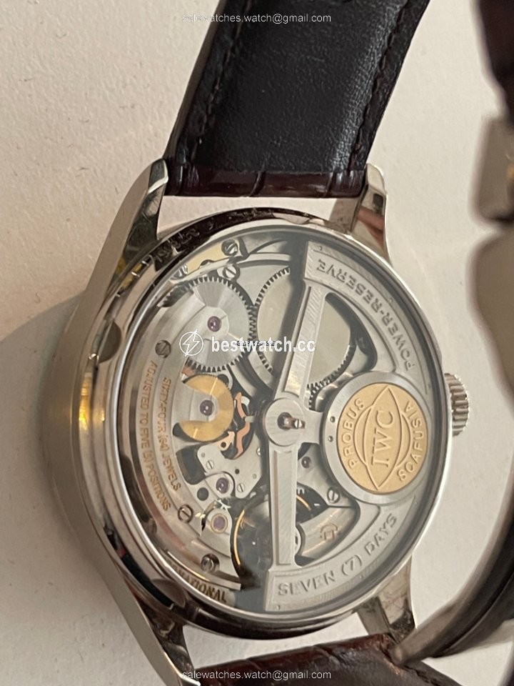 IMG_9086 IWC Portuguese Perpetual Calendar Mens watch Unisex Automatic White gold 502218 3