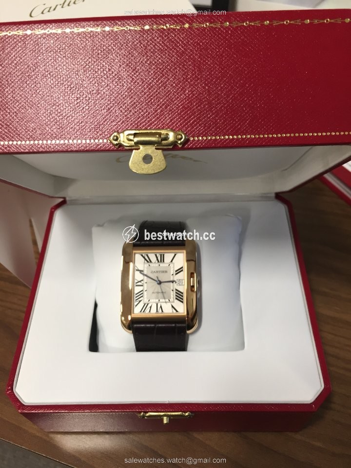 IMG_9086 Cartier Tank Anglaise Mens watch Unisex Automatic Rose gold W5310004 3