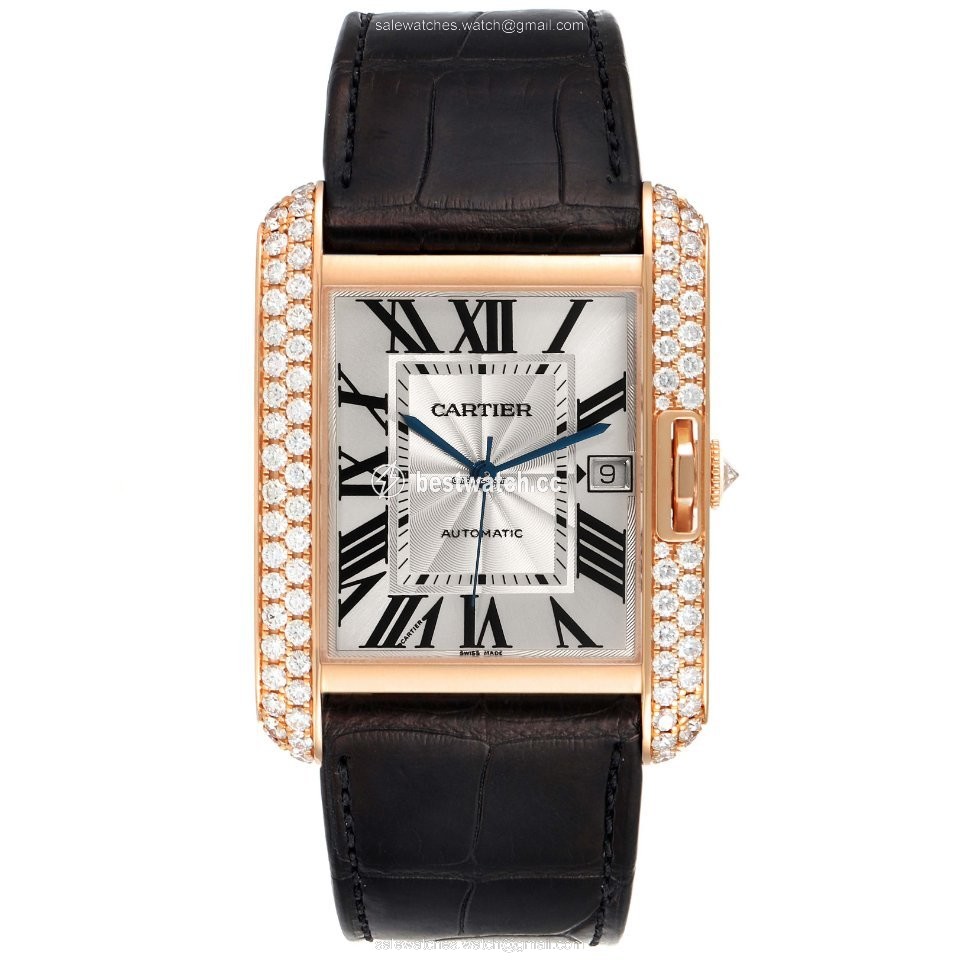 IMG_9086 Cartier Tank Anglaise Mens watch Unisex Automatic Rose gold WT100021 3