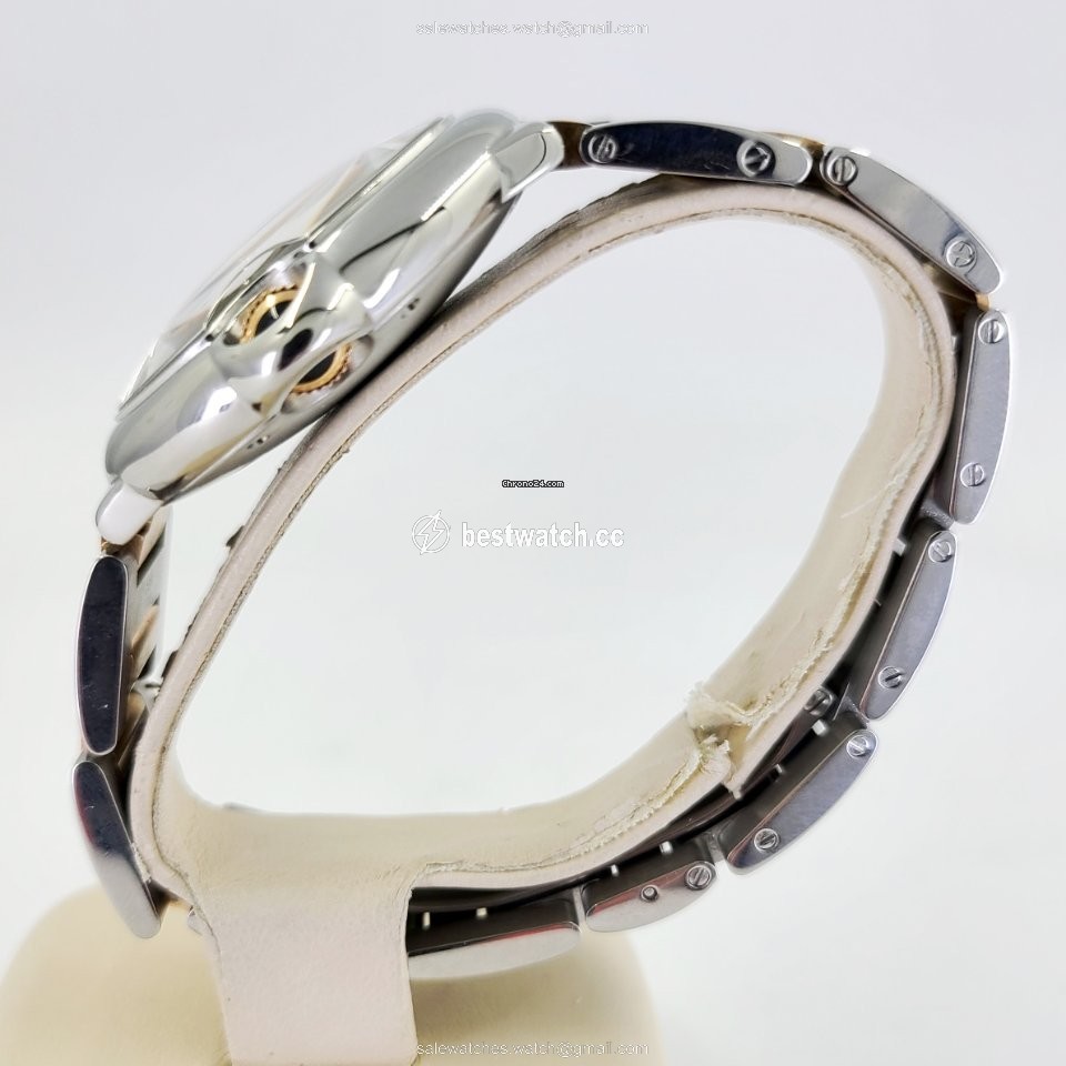 IMG_9086 Cartier Ballon Bleu 36mm Mens watch Unisex Automatic Gold Steel 3284 3