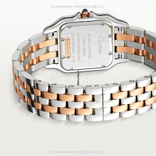 IMG_9086 Cartier Panthere Womens watch Quartz Gold Steel W3PN0007 3