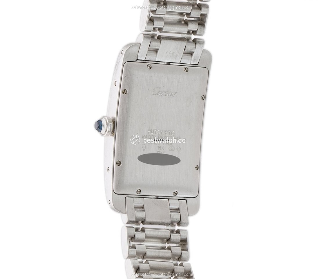 IMG_9086 Cartier Tank Americaine Automatic White gold W26055L1 3