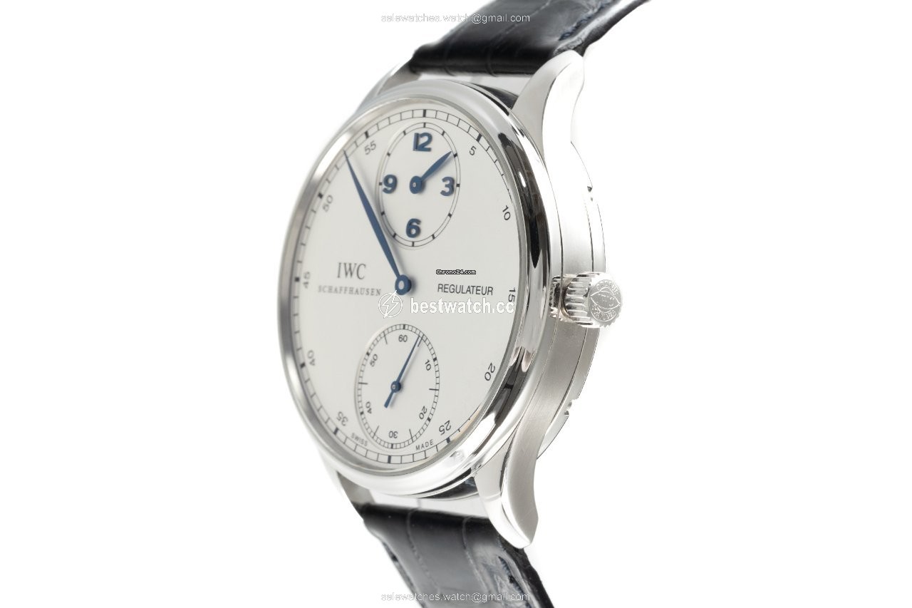 IMG_9086 IWC Portuguese Hand-Wound Mens watch Unisex Manual winding Steel 5444 3