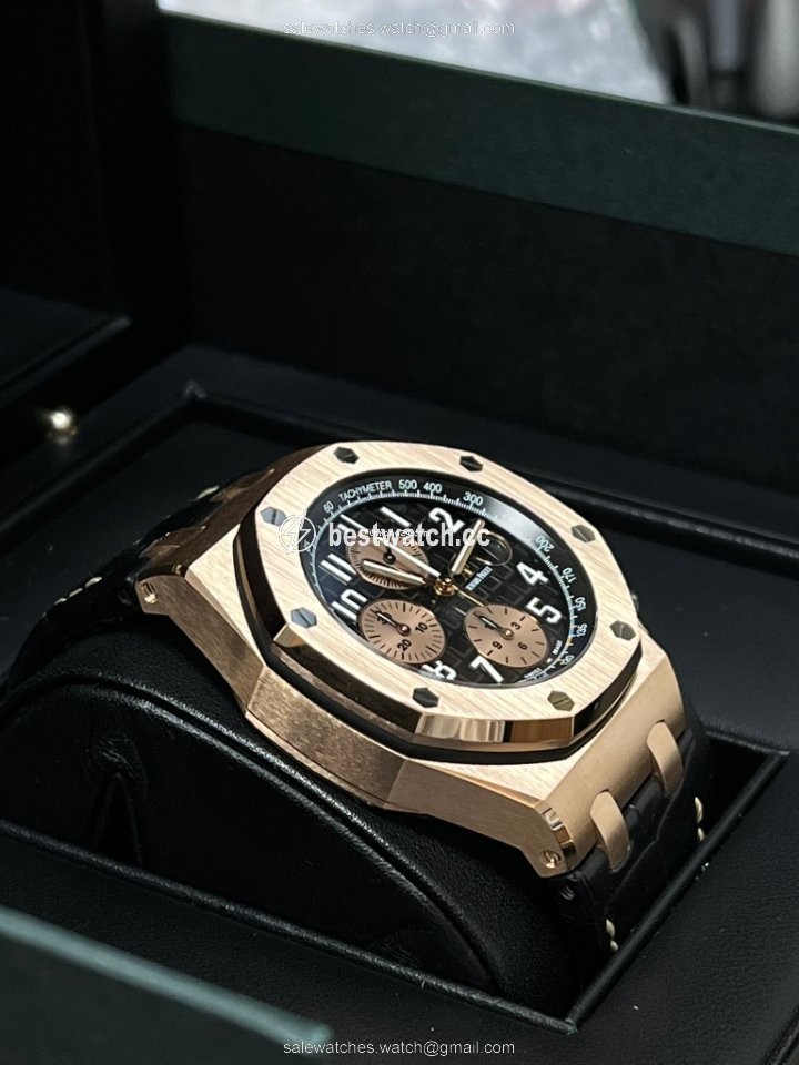 IMG_9086 Audemars Piguet Royal Oak Offshore Chronograph Mens watch Unisex Automatic Rose gold 26470OR.OO.A002CR.02 3