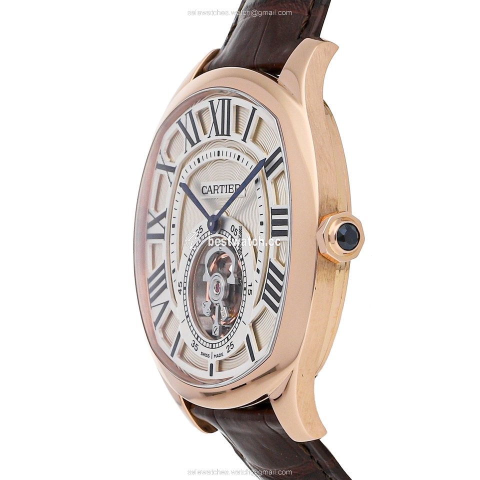 IMG_9086 Cartier Drive de Cartier Mens watch Unisex Manual winding Rose gold W4100013 3