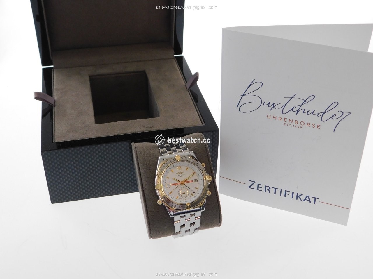 IMG_9086 Breitling Duograph Mens watch Unisex Automatic Gold Steel B 15507 3