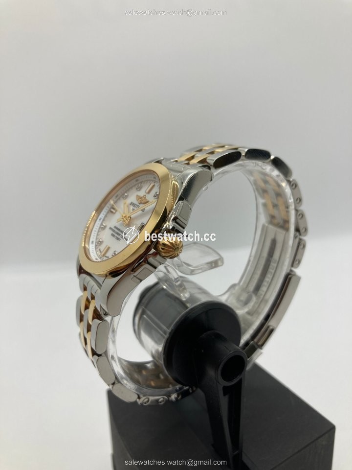 IMG_9086 Breitling Galactic Womens watch Quartz Gold Steel C7234812 A792 791C 3