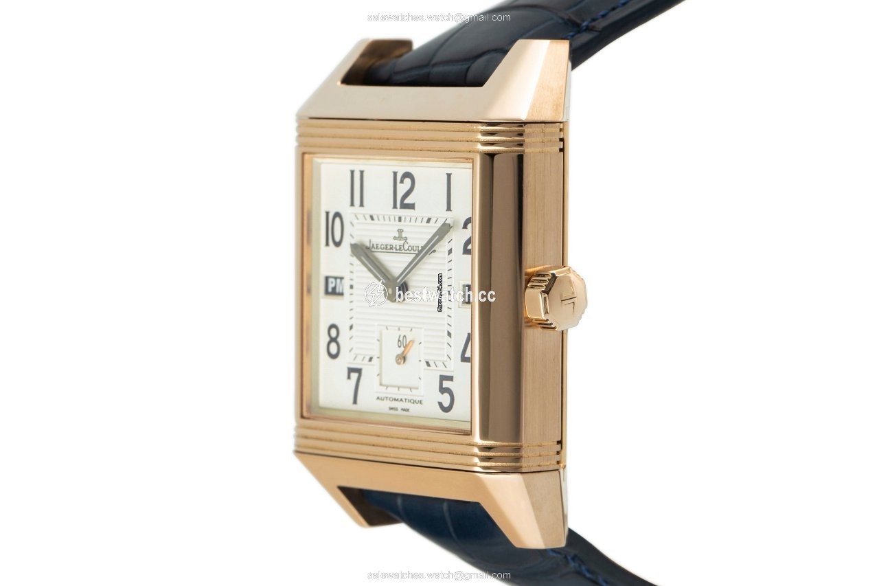 IMG_9086 Jaeger-LeCoultre Reverso Squadra Hometime Mens watch Unisex Automatic Red gold 230.2.77 3