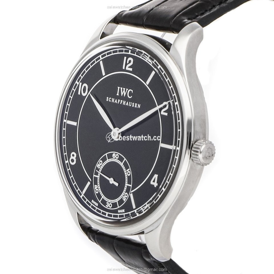 IMG_9086 IWC Portuguese Hand-Wound Mens watch Unisex Manual winding Steel IW5445-01 3