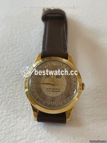Movado Mens watch Unisex Automatic Yellow gold Movado Calendomatic 3