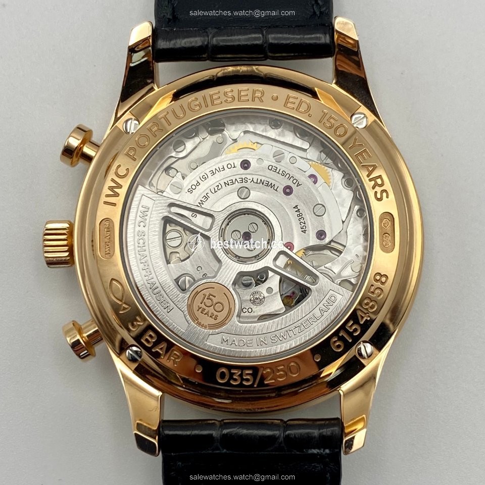 IMG_9086 IWC Portuguese Chronograph Automatic Red gold IW371603 3