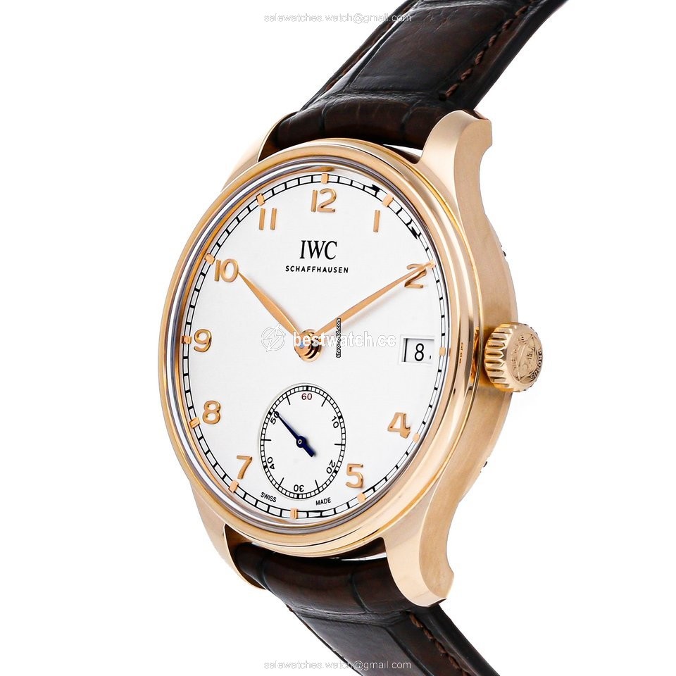 IWC Portuguese Hand-Wound Mens watch Unisex Manual winding Rose gold IW5102-04 3