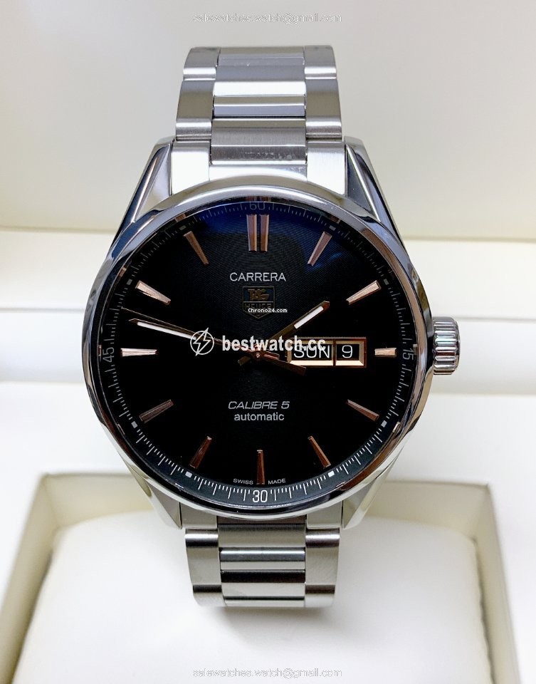 IMG_9086 TAG Heuer Carrera Calibre 5 Mens watch Unisex Automatic Steel war201c.ba0723 3