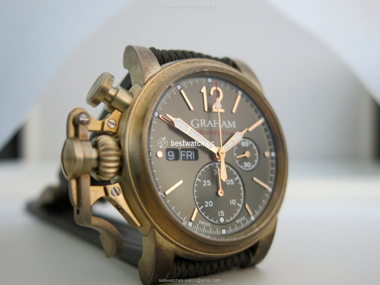 Graham Chronofighter Mens watch Unisex Automatic Bronze 2CVAK.G02A 3