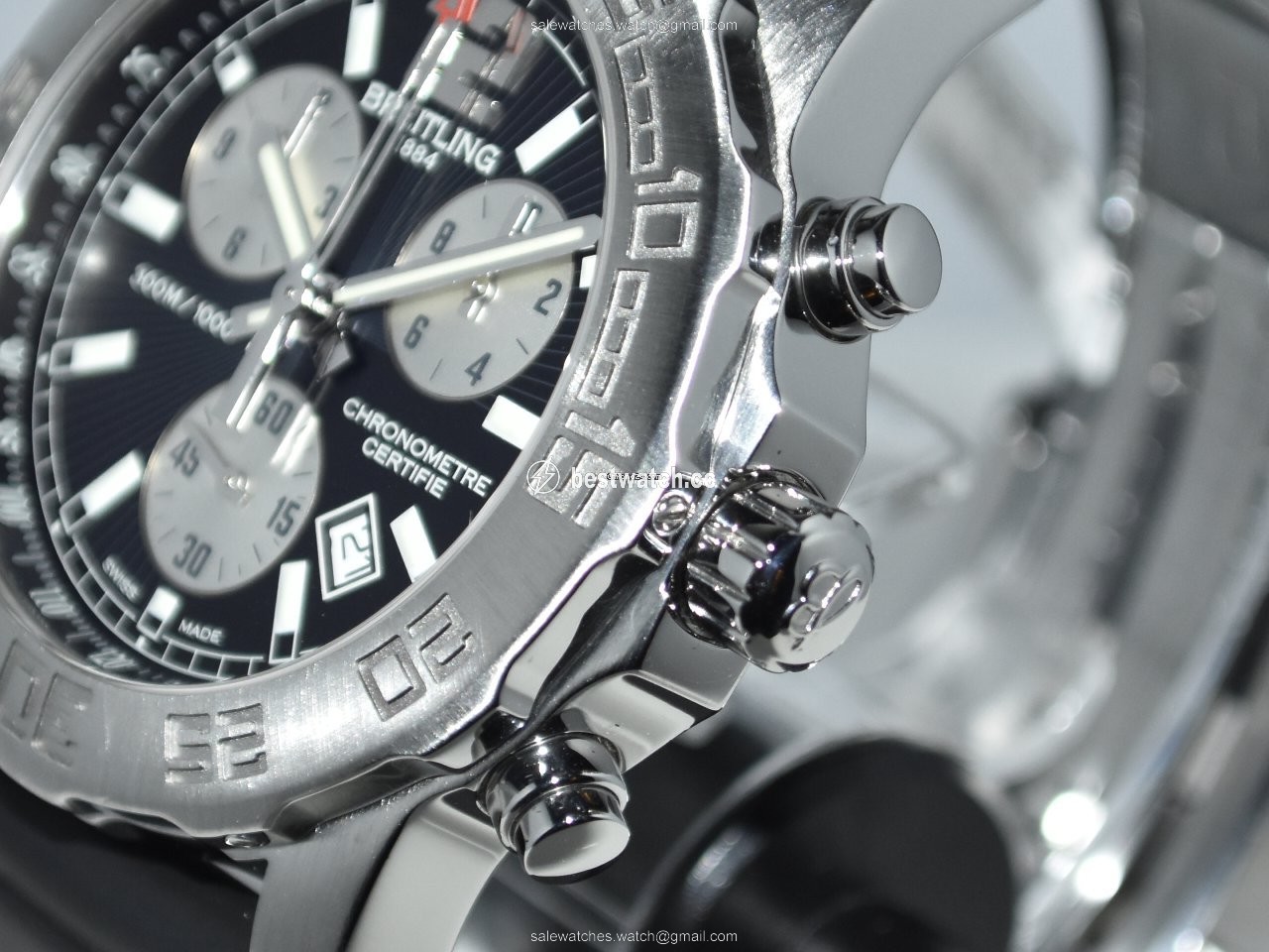 IMG_9086 Breitling Colt Chronograph II Mens watch Unisex Quartz Steel A7338710 BB49 3