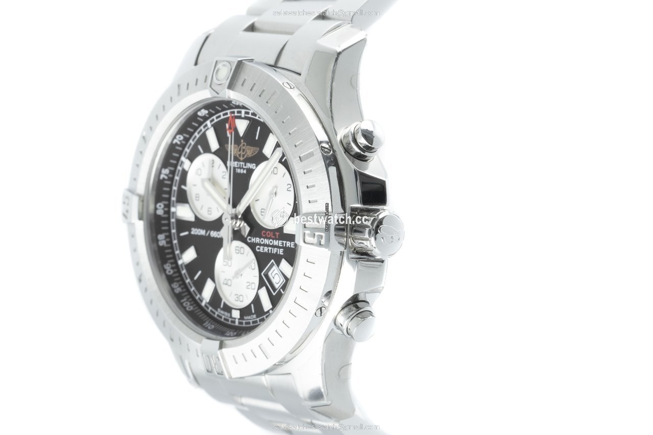 IMG_9086 Breitling Colt Chronograph Mens watch Unisex Quartz Steel A73388 3