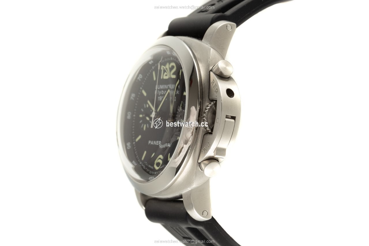 IMG_9086 Panerai Luminor 1950 3 Days Chrono Flyback Mens watch Unisex Automatic Steel PAM00212 3